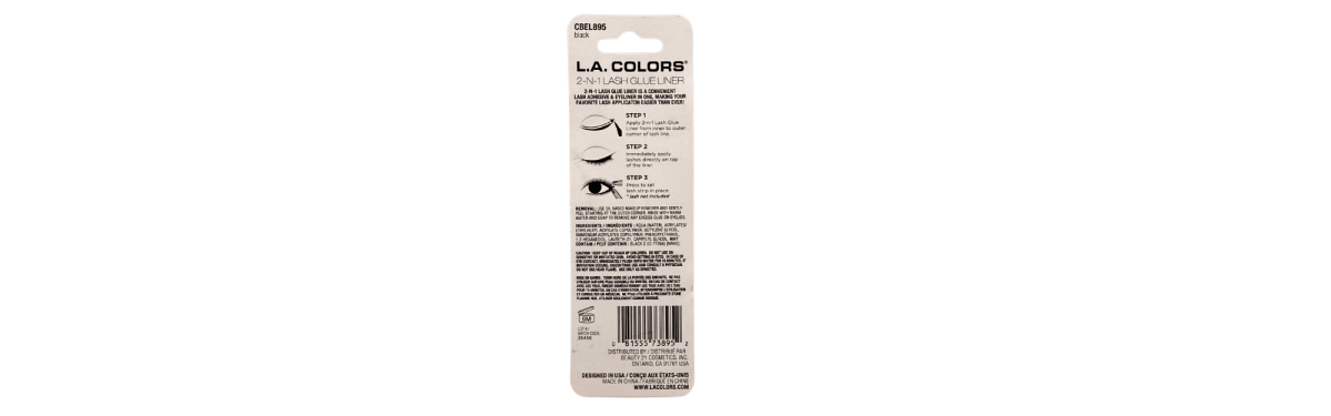 L.A. COLORS 2 EN 1 LASH GLUE LINER2