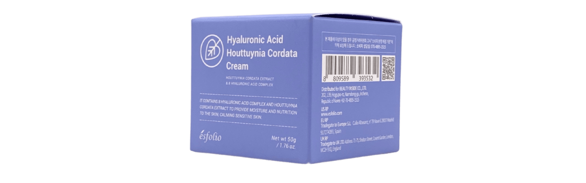 ÉSFOLIO HYALURONIC ACID HOUTTUYNIA CORDATA CREAM 50 GRS5