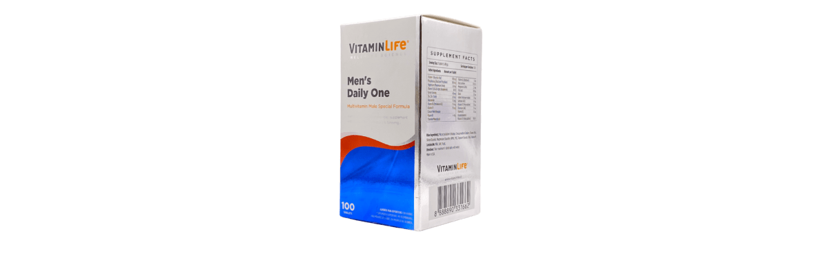 VITAMINLIFE MULTIVITAMÍNICO MEN´S DAILY ONE 100 TABLETAS2