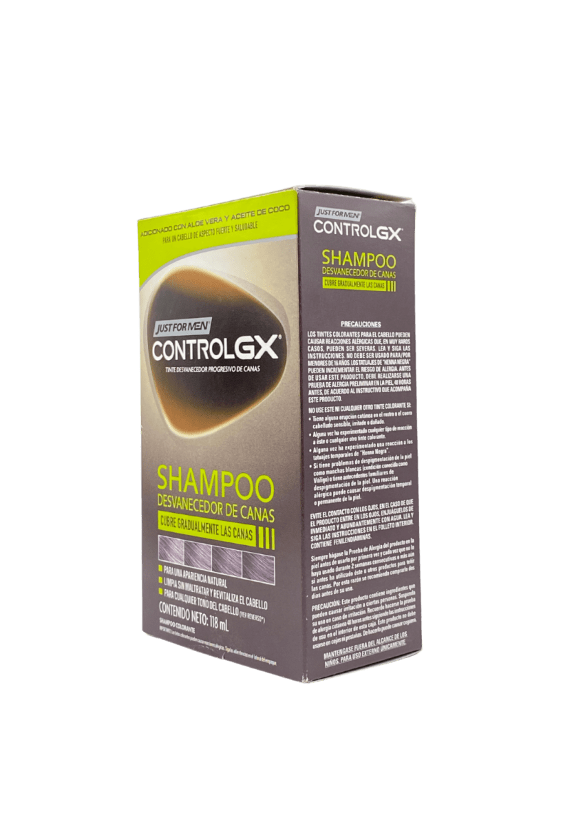 JUST FOR MEN SHAMPOO CONTROL GX DESVANECEDOR DE CANAS 118 ML3