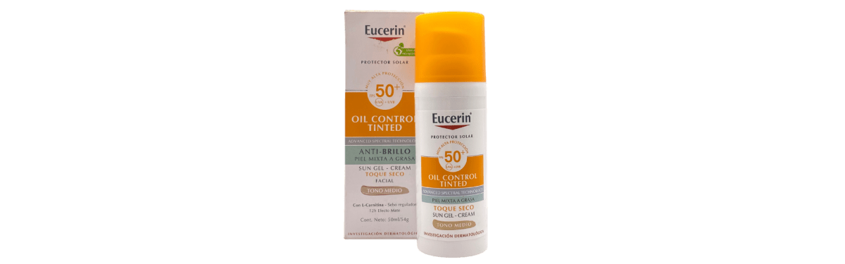 EUCERIN SUN OIL CONTROL TINTED FACIAL TONO MEDIO FPS50+ 50 ML4