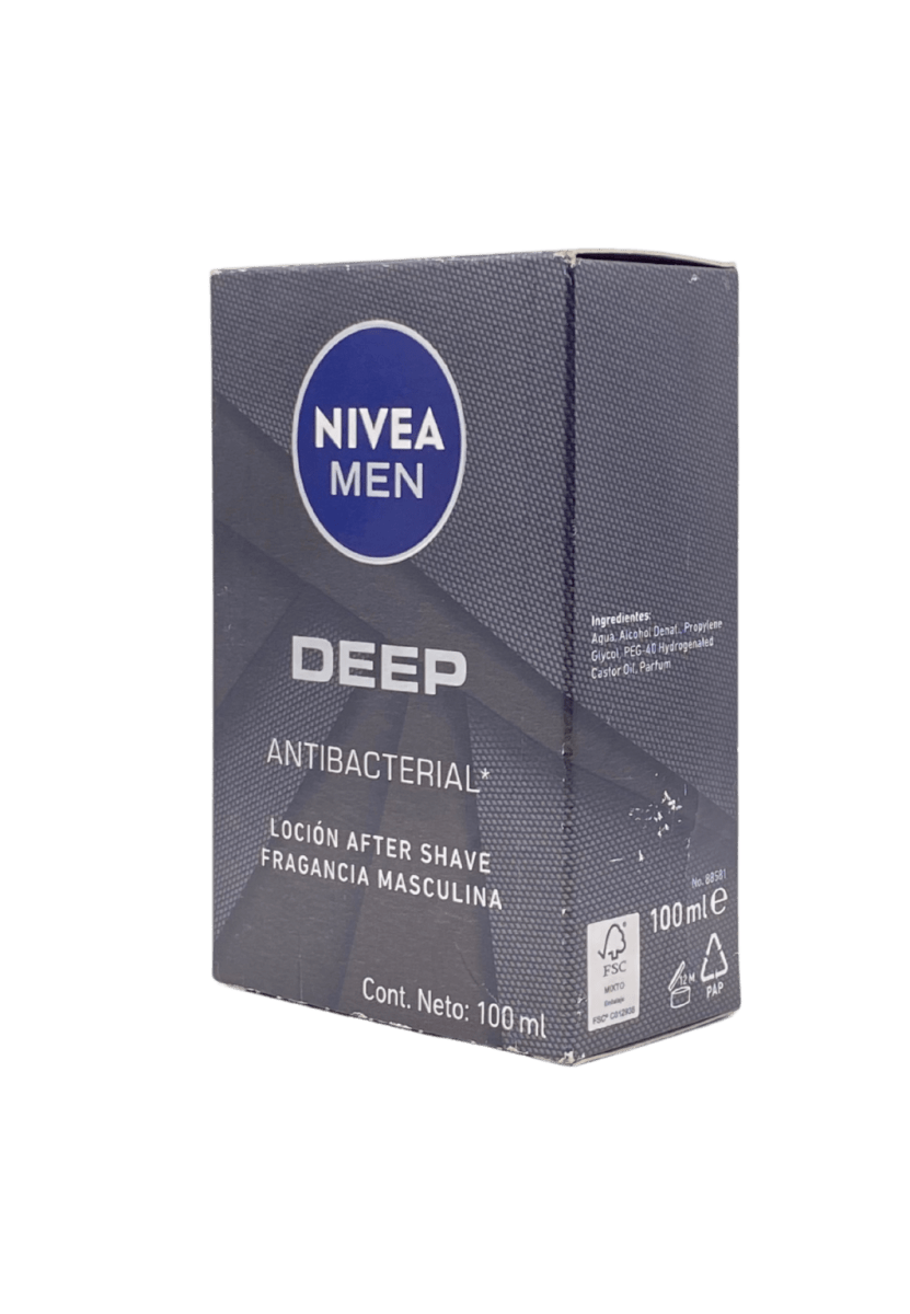 NIVEA MEN DEEP LOCIÓN AFTER SHAVE ANTIBACTERIAL 100 ML3
