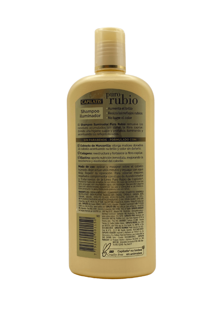 CAPILATIS SHAMPOO PURO RUBIO 420 ML3