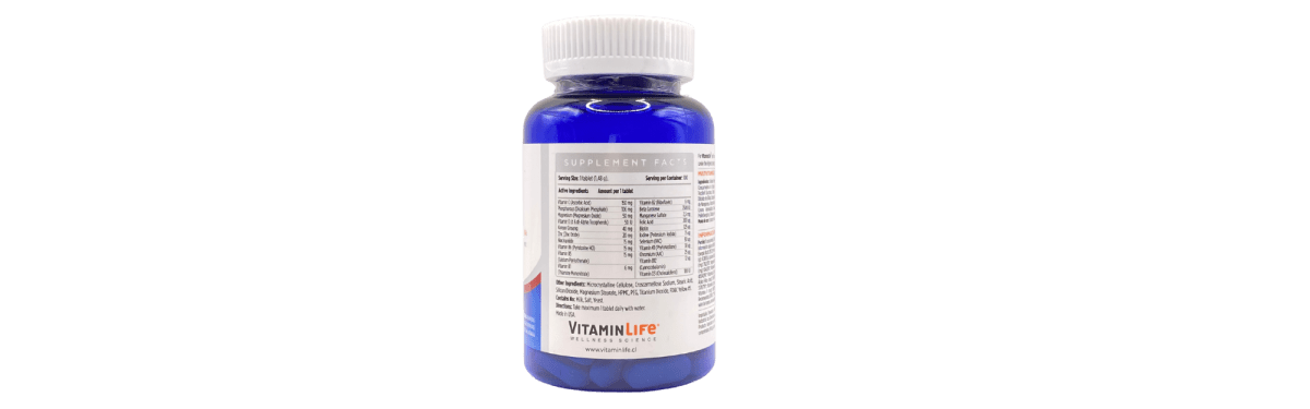 VITAMINLIFE MULTIVITAMÍNICO MEN´S DAILY ONE 100 TABLETAS5