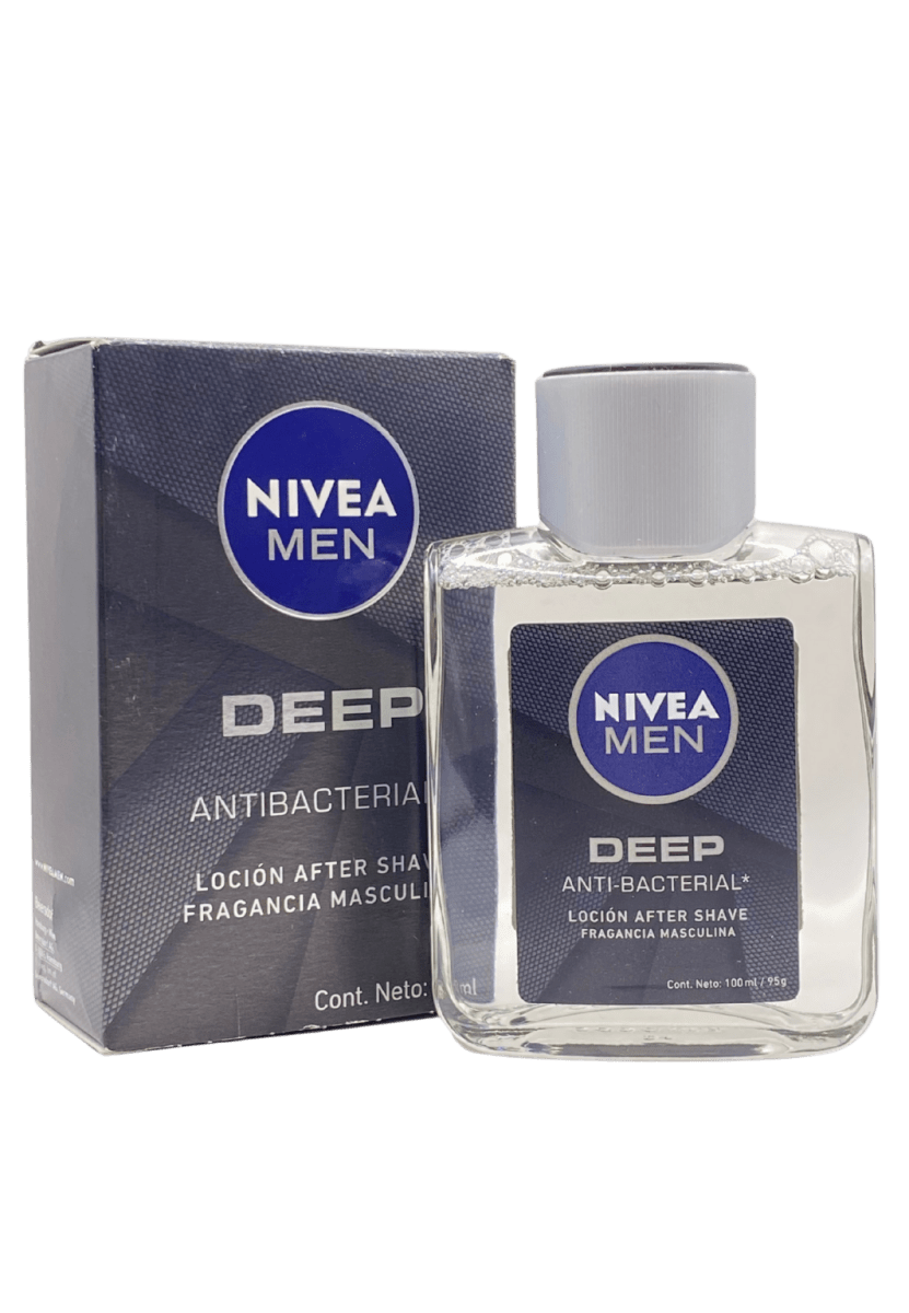 NIVEA MEN DEEP LOCIÓN AFTER SHAVE ANTIBACTERIAL 100 ML 0