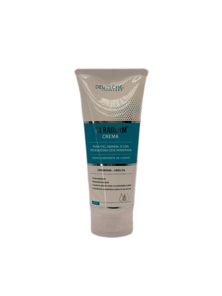 DEUTSCHE CERADERM CREMA HIDRATANTE PARA PIEL NORMAL O CON RESEQUEDAD LEVE- MODERADA 200ML1