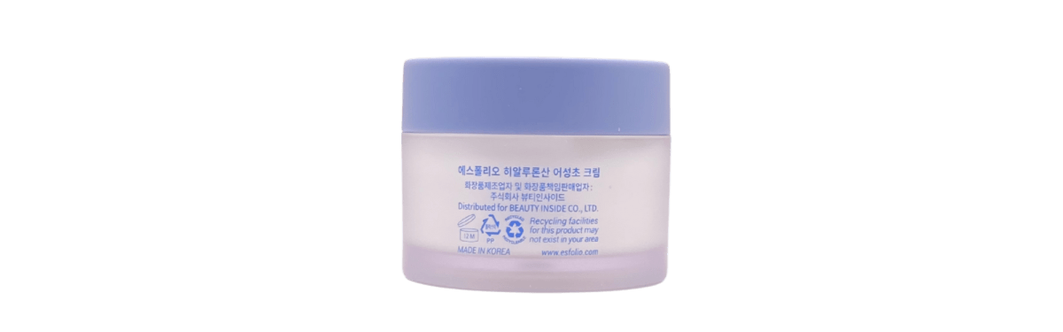 ÉSFOLIO HYALURONIC ACID HOUTTUYNIA CORDATA CREAM 50 GRS2