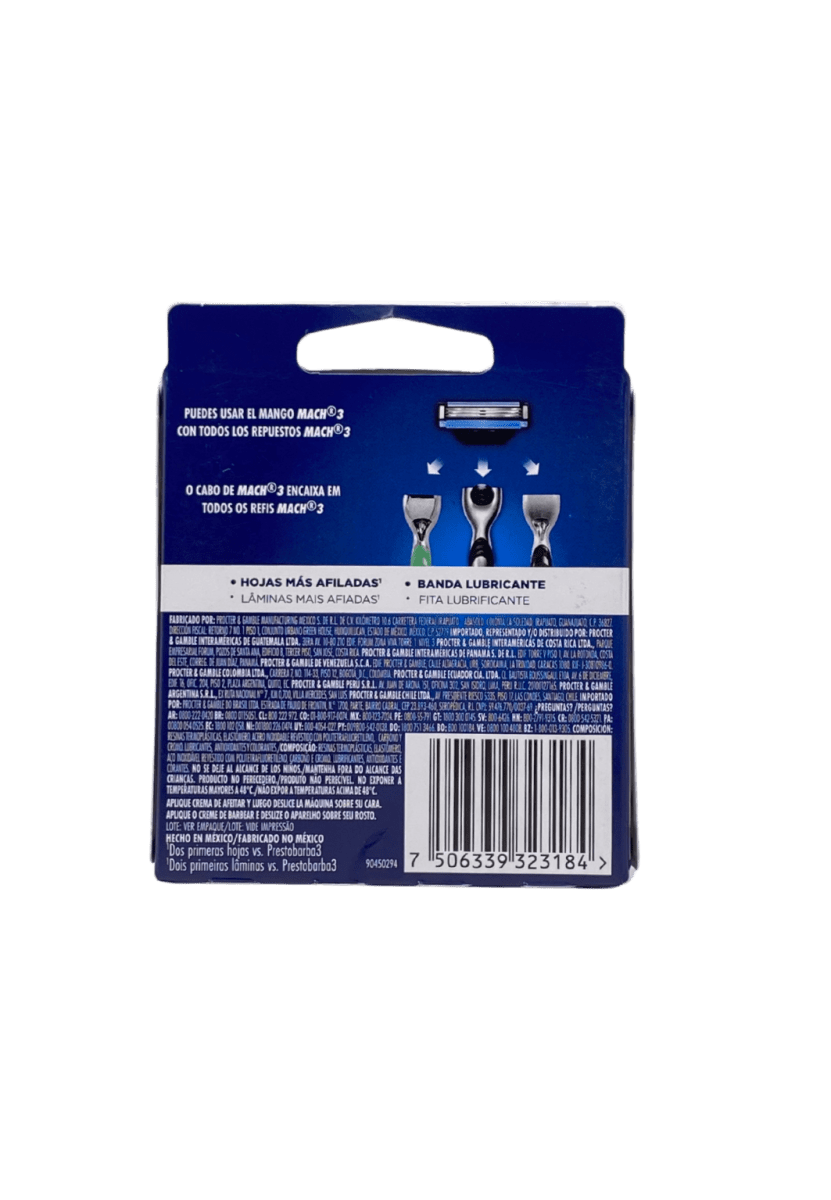 GILLETTE MACH 3 CARTUCHOS 62