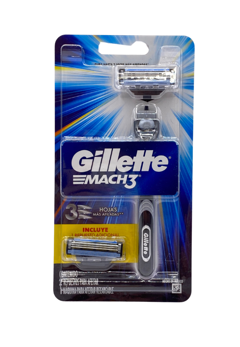 GILLETTE MACH 3 1 MÁQUINA + 2 REPUESTOS 0