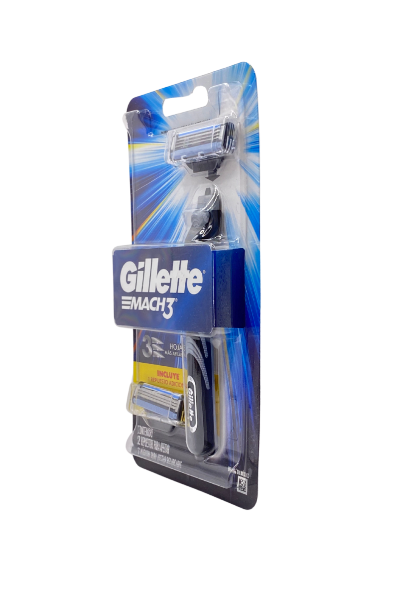GILLETTE MACH 3 1 MÁQUINA + 2 REPUESTOS2