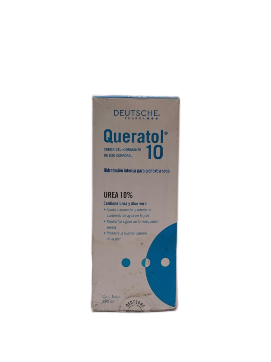 QUERATOL UREA 10%  Y ALOE VERA CREMA GEL 290 ML DET.1