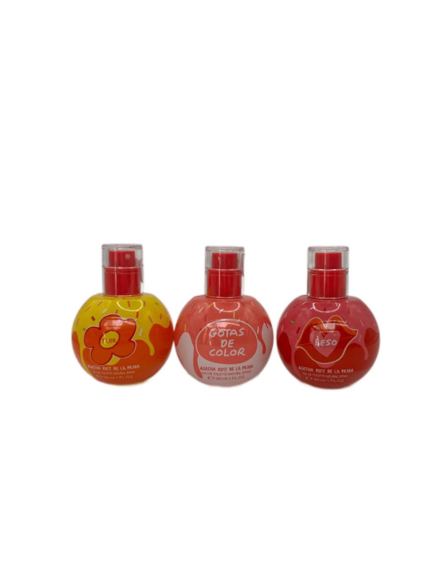 AGATHA RUIZ DE LA PRADA EAU DE TOILETTE SPRAY (FLOR-BESO-GOTAS DE COLOR) 30 ML X31