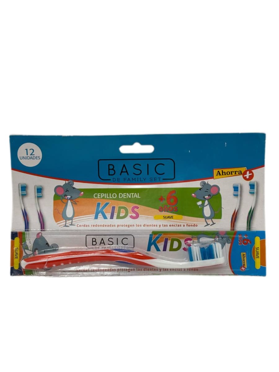 FAMILY SET CEPILLO DENTAL SUAVE KID BASIC X 1 DET. 0