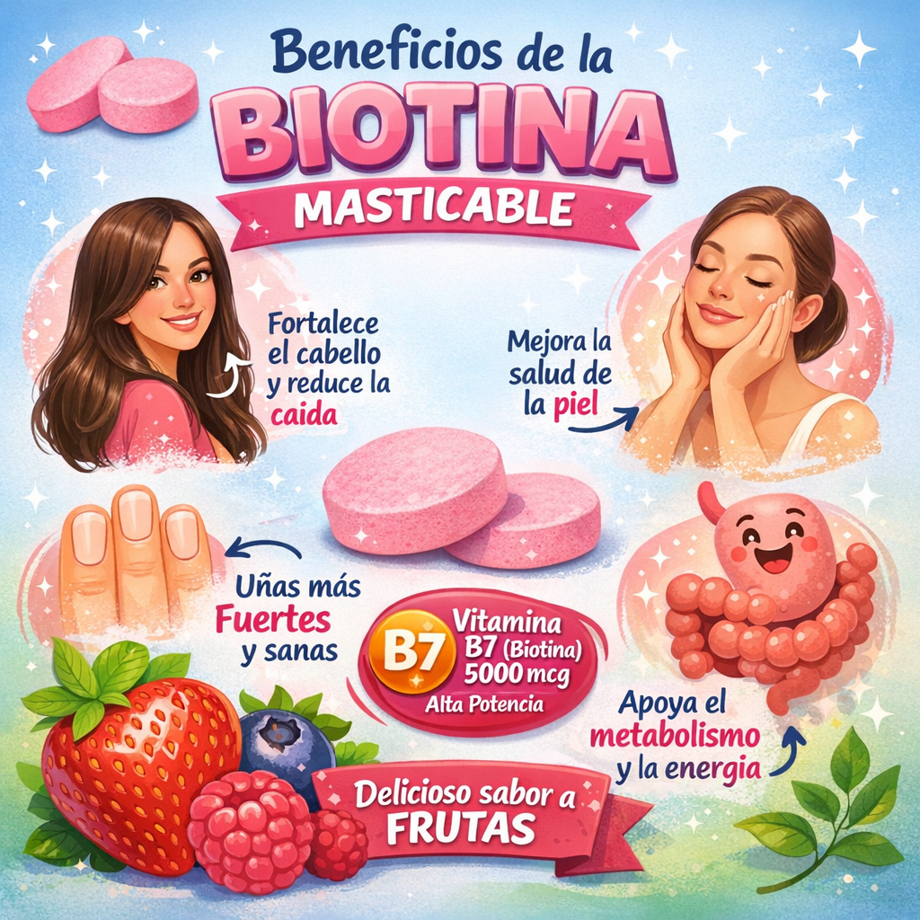 FDC BIOTINA MASTICABLE 60 CÁPSULAS2