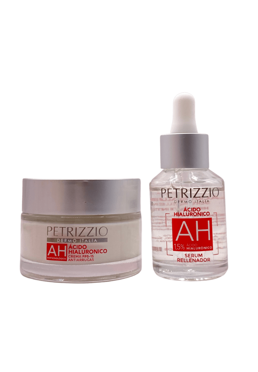 PETRIZZIO ESTUCHE ÁCIDO HIALURÓNICO CREMA DIA FPS-15 + SÉRUM AH AL 1,5%5