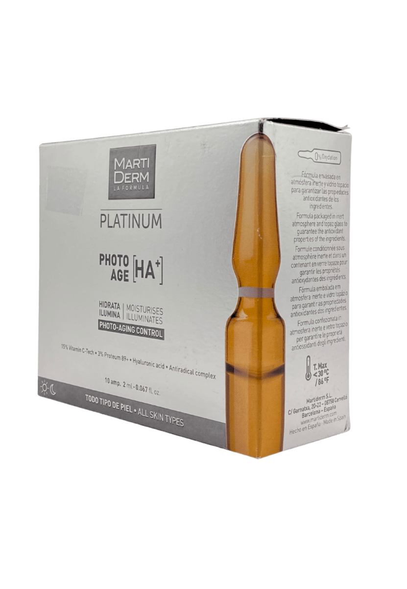 MARTIDERM PLATINUM PHOTO AGE (HA+) 10 AMPOLLAS- 2 ML CU3