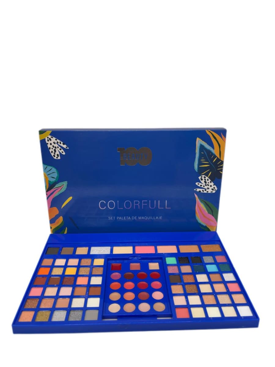 MAQUILLAJE BEAUTY100 PALETA DE MAQUILLAJE COLORFULL OJOS, ROSTRO, LABIOS.1