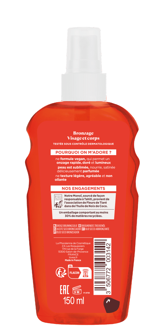 LOVEA ACEITE SECO BRONCEANTE - MONOI DE TAHITI 150 ML2