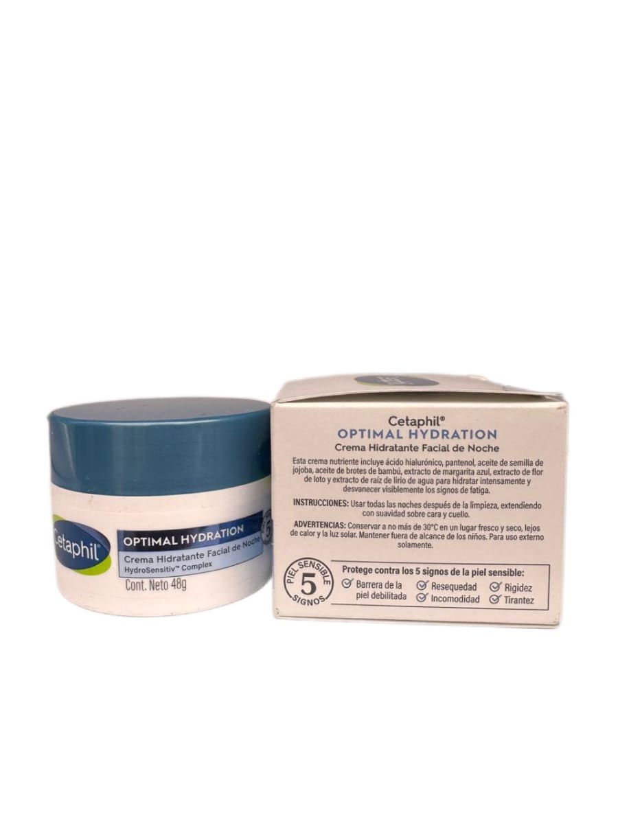 CETAPHIL CREMA HIDRATANTE DE NOCHE OPTIMAL HYDRATION 48 GRS1