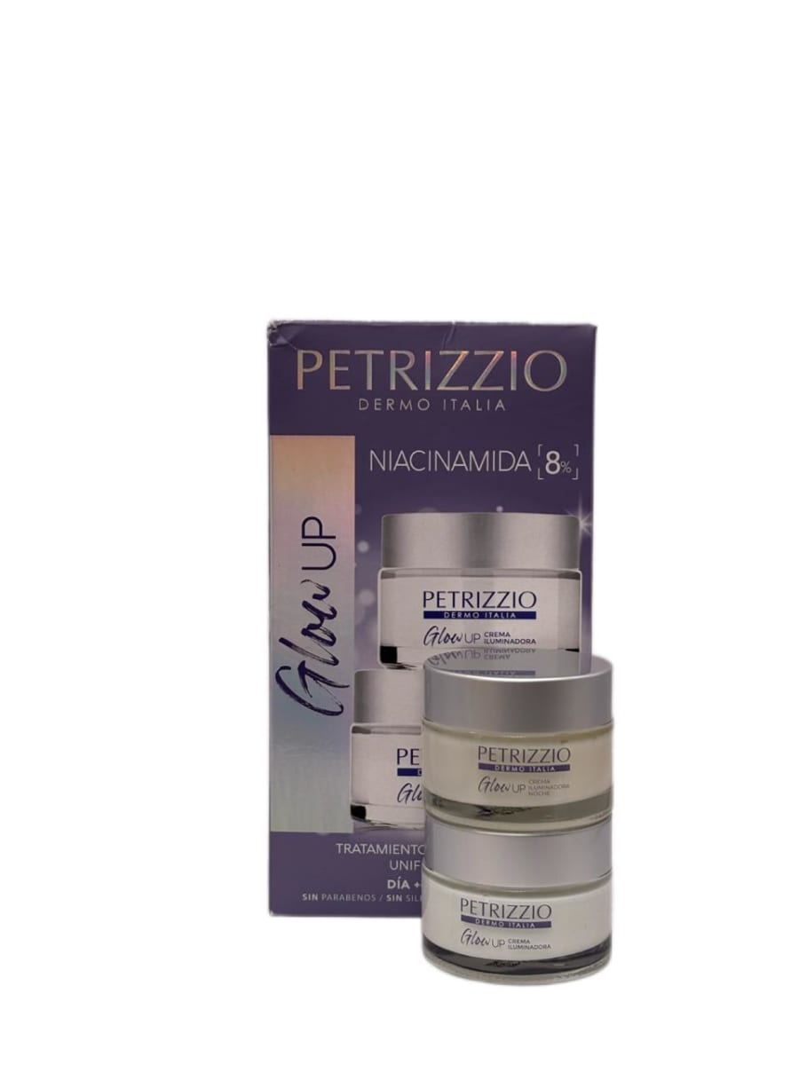 ESTUCHE PETRIZZIO GLOW UP NIACINAMIDA CREMA DIA 50G + CREMA NOCHE 50G2