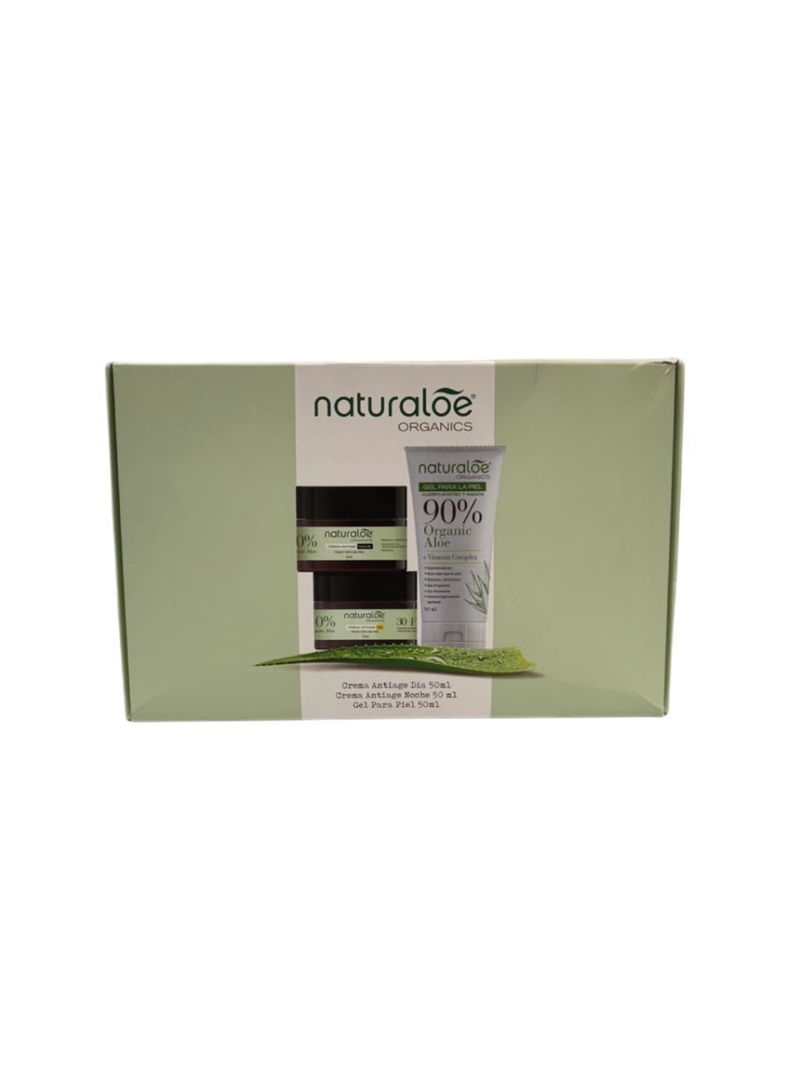 NATURALOE ESTUCHE CREMA DIA+CREMA NOCHE +GEL FACIAL LIMPIADOR1