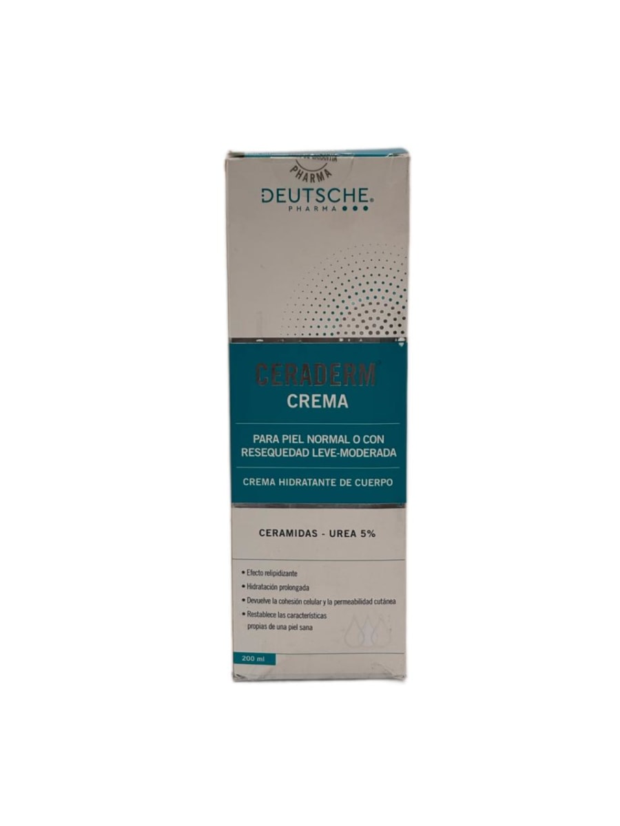 DEUTSCHE CERADERM CREMA HIDRATANTE PARA PIEL NORMAL O CON RESEQUEDAD LEVE- MODERADA 200ML2