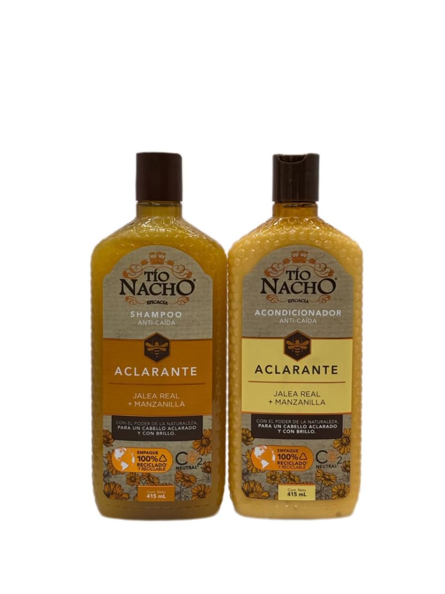 TIO NACHO ACLARANTE SHAMPOO 415 ML + ACONDICIONADOR 415ML1