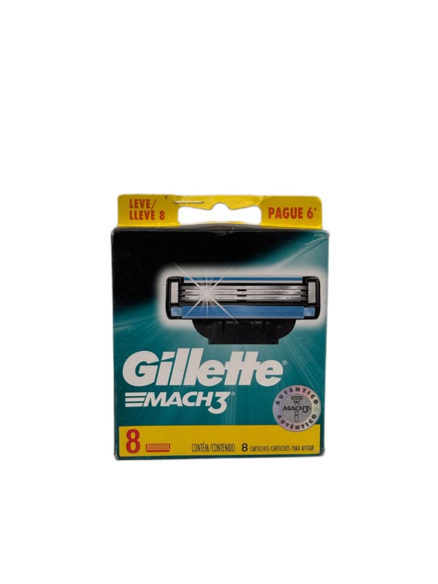 GILLETTE MACH 3 CARTUCHOS 8 1