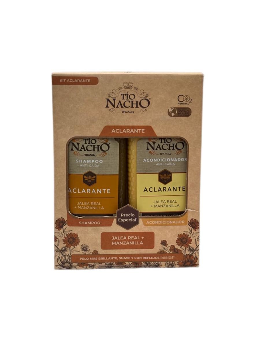 TIO NACHO ACLARANTE SHAMPOO 415 ML + ACONDICIONADOR 415ML 1