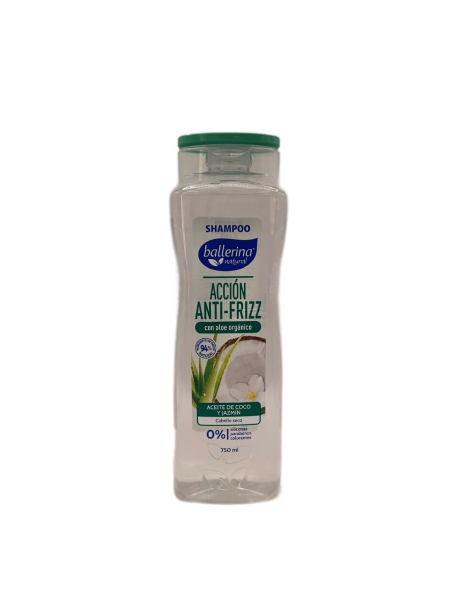 BALLERINA SHAMPOO ANTIFRIZZ ACEITE DE COCO Y JAZMIN 750 ML 1