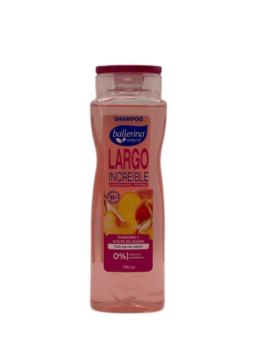 BALLERINA SHAMPOO LARGO INCREÍBLE 750 ML. 1