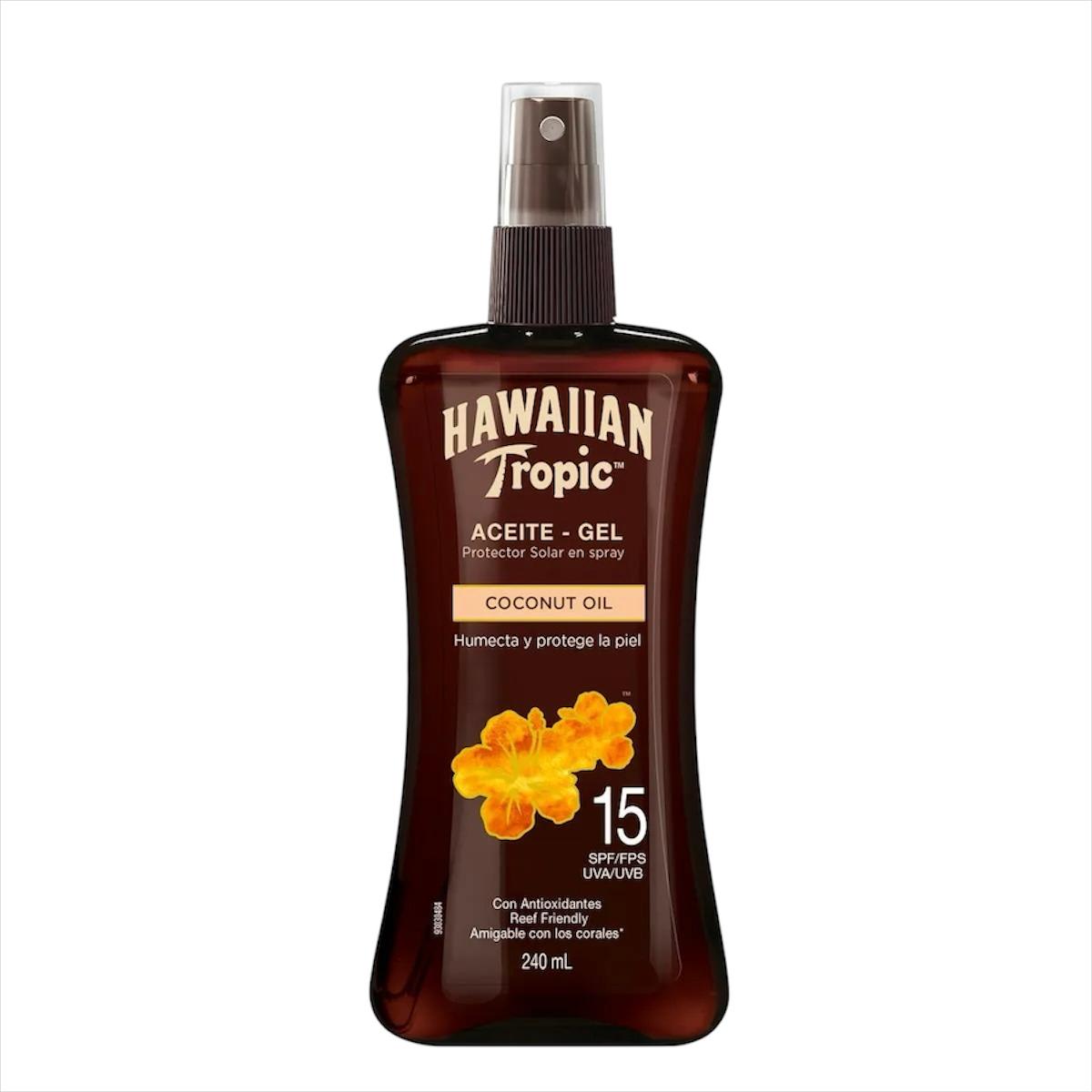 HAWAIAN TROPIC ACEITE GEL COCONUT SPF 15 240 ML 1