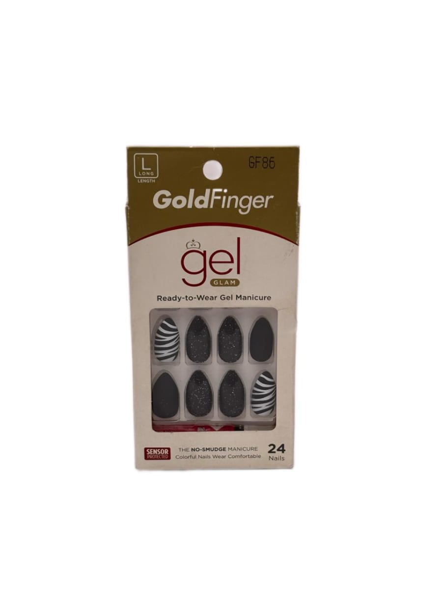 KISS GOLDFINGER GEL GLAM ZEBRA 1