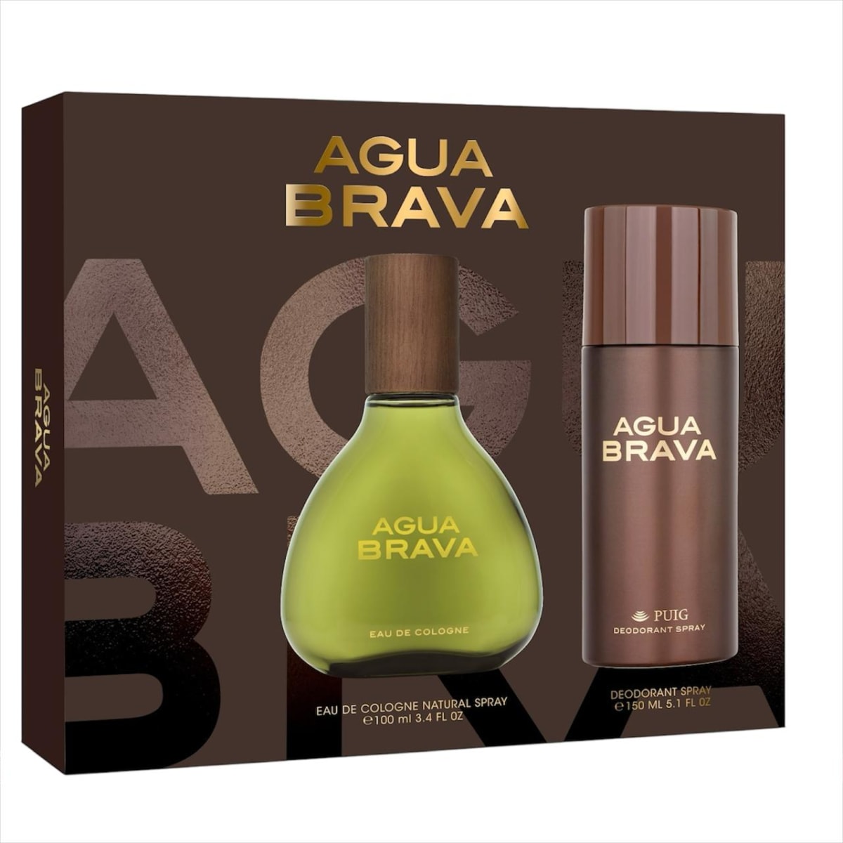 ESTUCHE AGUA BRAVA EAU DE TOILETTE 50 ML + DESODORANTE SPRAY 150 ML DET. 1
