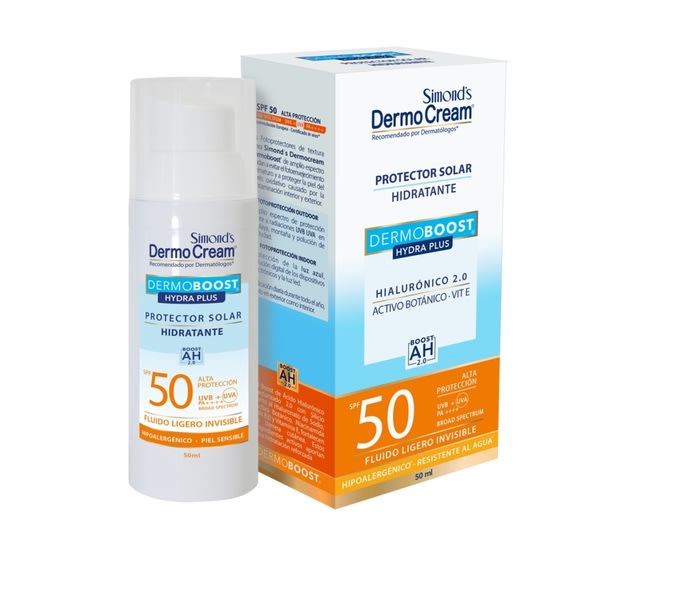 SIMOND´S DERMOCREAM PROTECTOR SOLAR DERMO BOOST HYDRA PLUS FPS 50 + 50 ML 0