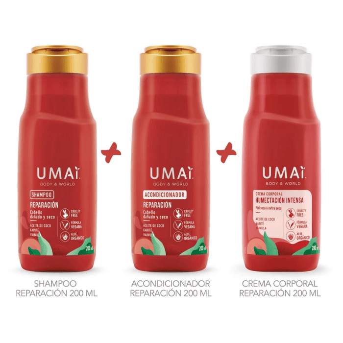 EST. UMAI BODY AND WORLD POCKET X 3 200 ML DET. 0