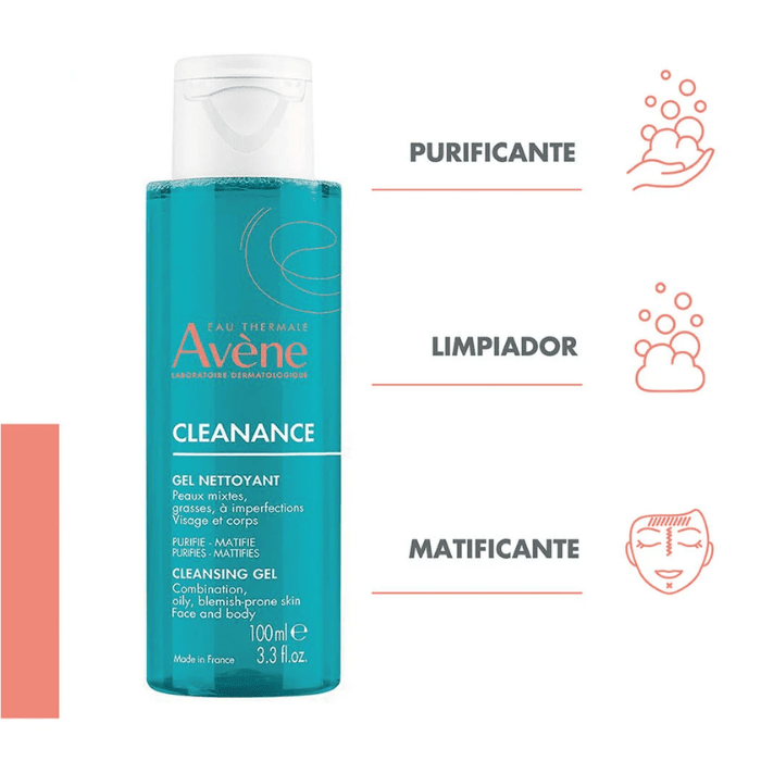 AVENE CLEANANCE GEL LIMPIADOR 100 ML.2