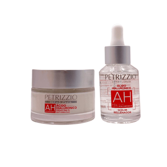 PETRIZZIO PACK ÁCIDO ANTIARRUGAS HIALURÓNICO CREMA + SÉRUM DET.3