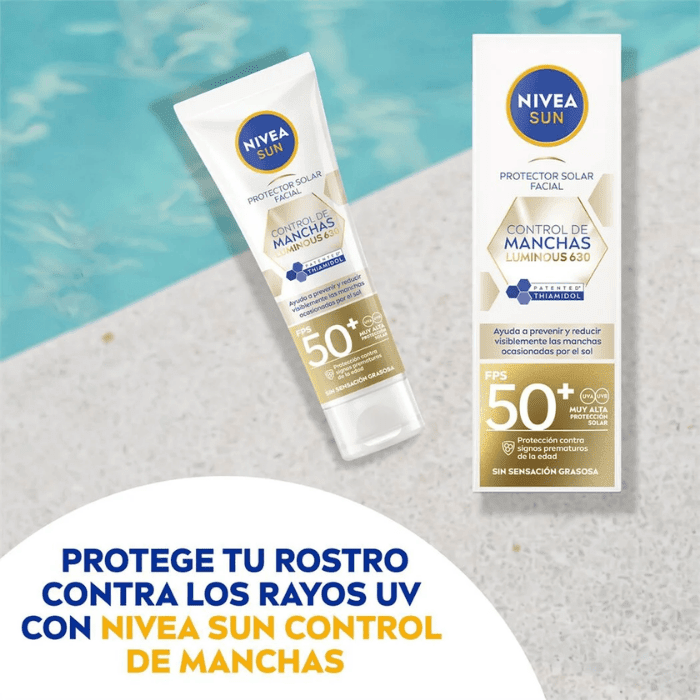 NIVEA PROTECTOR SOLAR FACIAL CONTROL DE MANCHAS FPS 50+ 40 ML DET.2