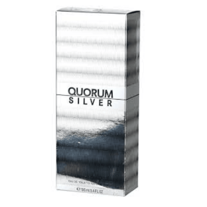 QUORUM SILVER EDT SPRAY 100 ML DET.3