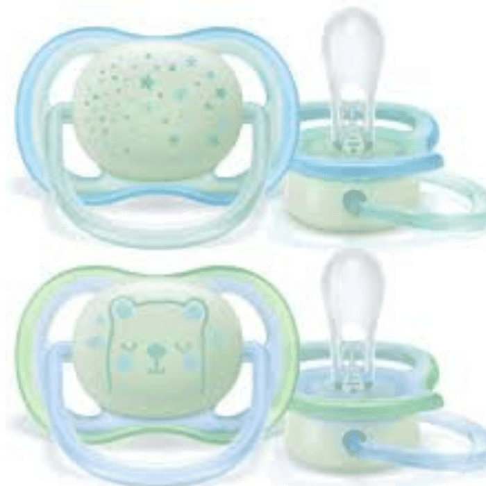 PHILIPS AVENT SET DE CHUPETES x 2 ULTRA AIR NIGHTTIME NIÑO 0-6 m 0