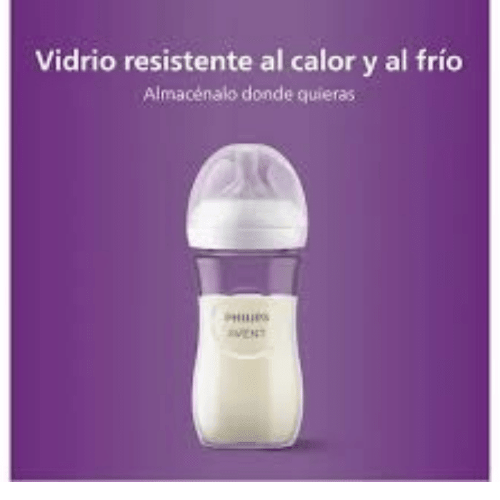 AVENT MAMADERA VIDRIO 1M+.240 ML3