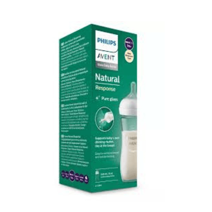 AVENT MAMADERA VIDRIO 1M+.240 ML 1