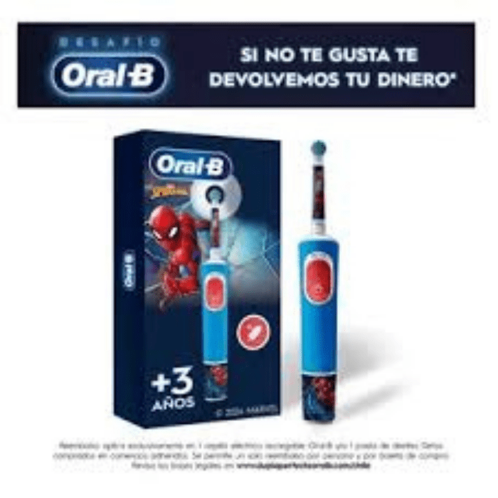 ORAL B CEPILLO DE DIENTES ELÉCTRICO MARVEL SPIDER-MAN RECARGABLE 1 UNIDAD5