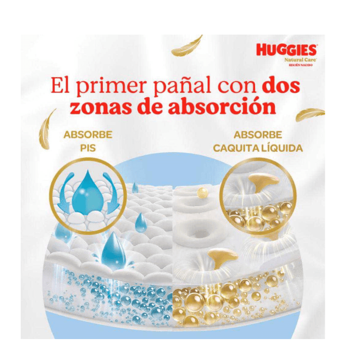 HUGGIES PAÑAL NATURAL CARE RECIÉN NACIDO 34 U4