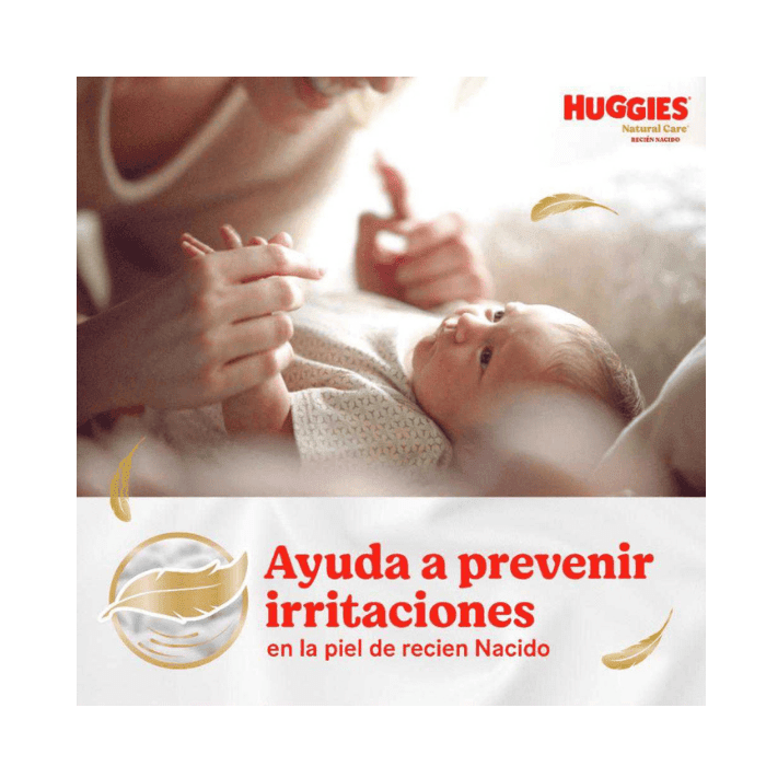 HUGGIES PAÑAL NATURAL CARE RECIÉN NACIDO 34 U3