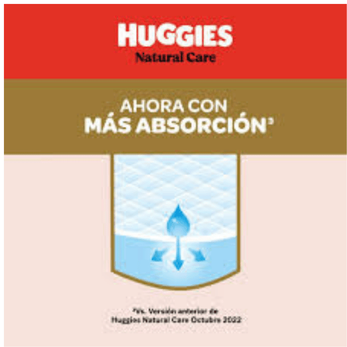 HUGGIES PAÑAL NATURAL CARE UNISEX XG 56 UNIDADES4