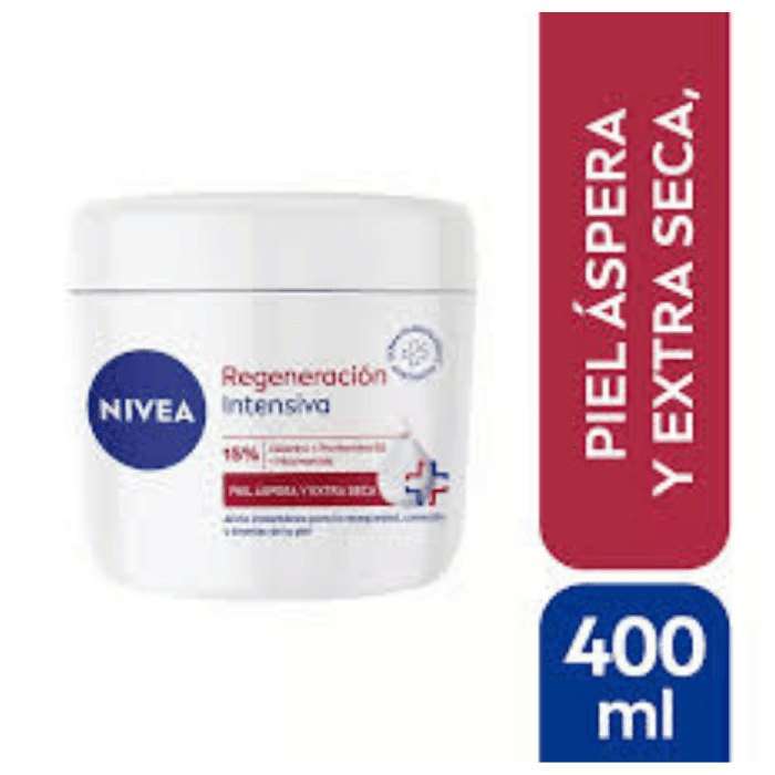 NIVEA CREMA CORPORAL REGERACIÓN INTENSIVA 400 ML 15% GLIC+ PRO VIT. B5 + NIACINAMIDA DET3