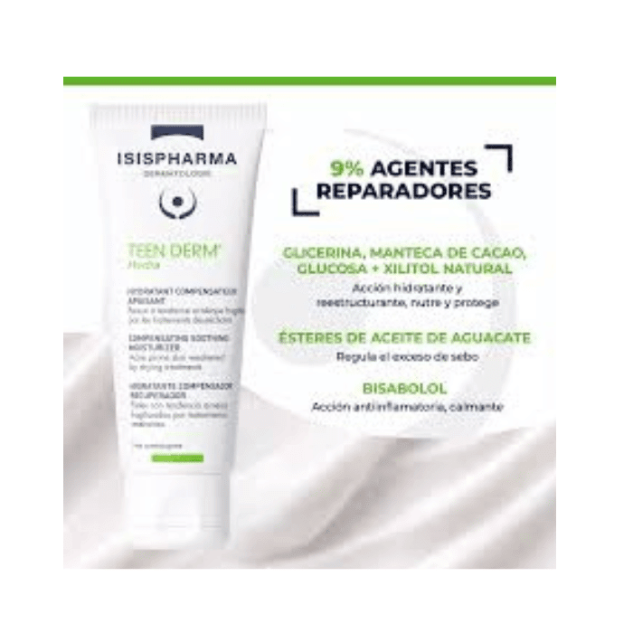 ISISPHARMA TEEN DERM GEL FACIAL HIDRATANTE 40ML DET.2
