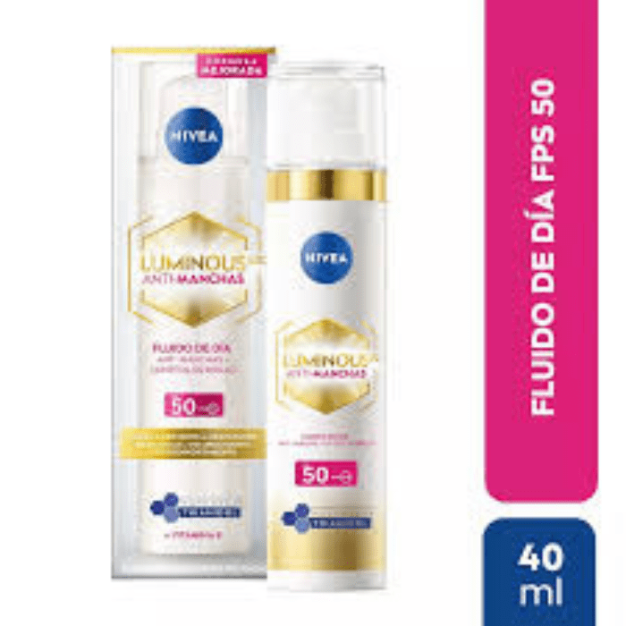 NIVEA CELLULAR LUMINOUS FUIDO ANTIMANCHAS FPS50 40 ML3